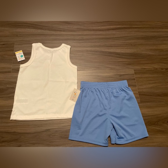 Garanimals Boys Surf Dudes Ivory and Blue Shorts Matching Set size 2T-NWT - Picture 4 of 4